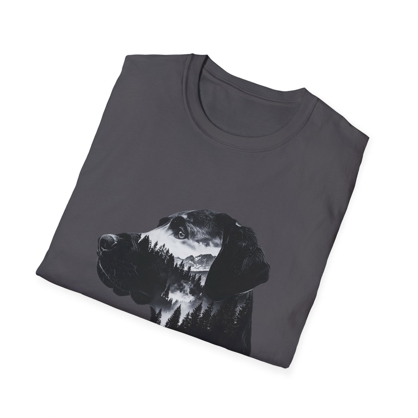 Labrador Forest Silhouette T-Shirt – Outdoor Dog Lover Nature Design