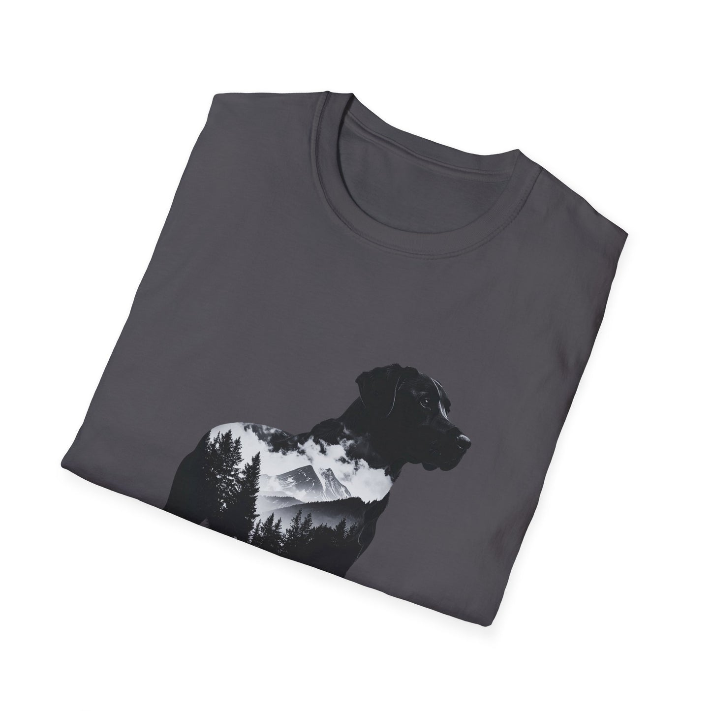Labrador Mountain Silhouette T-Shirt – Outdoor Dog Lover Nature Design