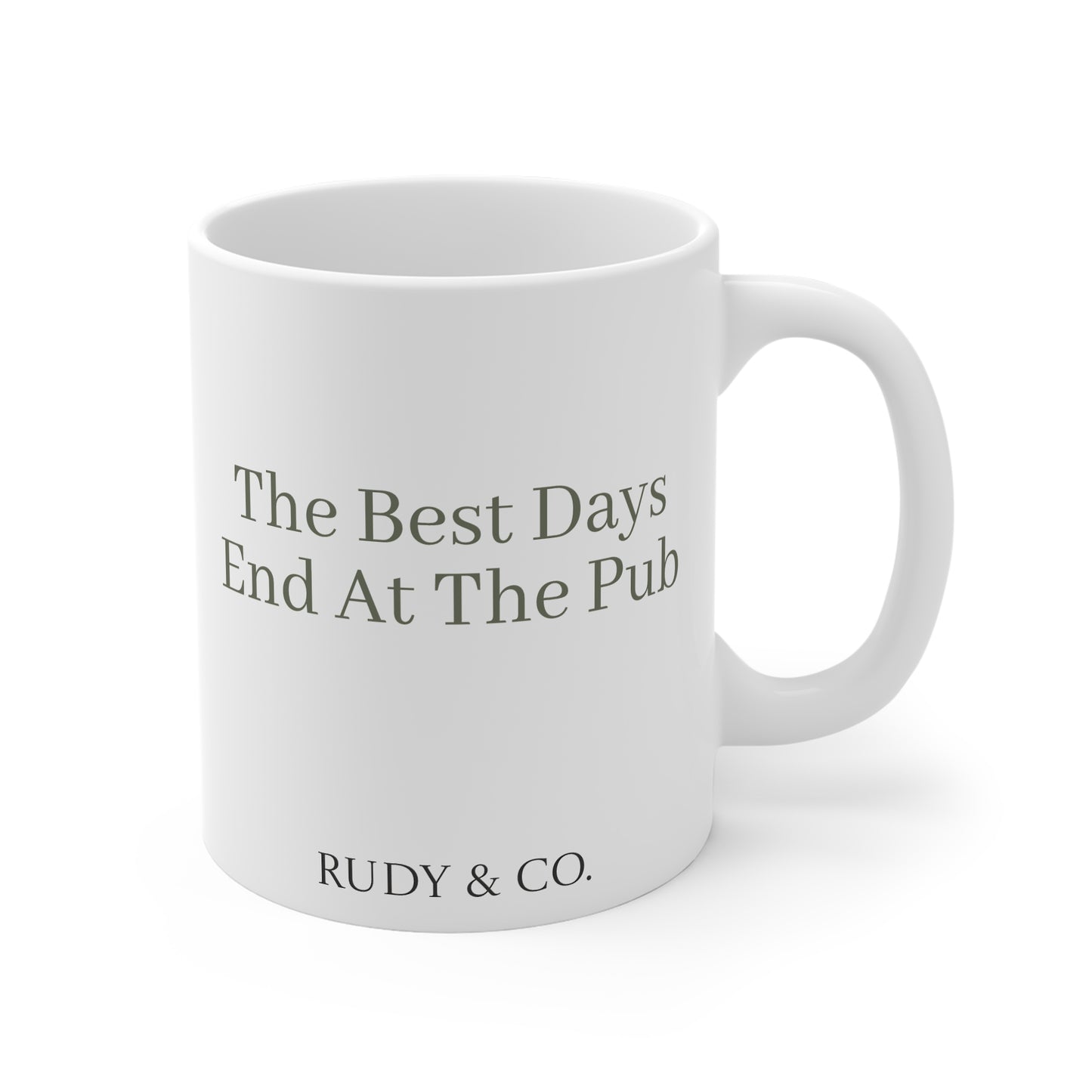 Black Labrador Country Pub Mug – The Best Days End At The Pub