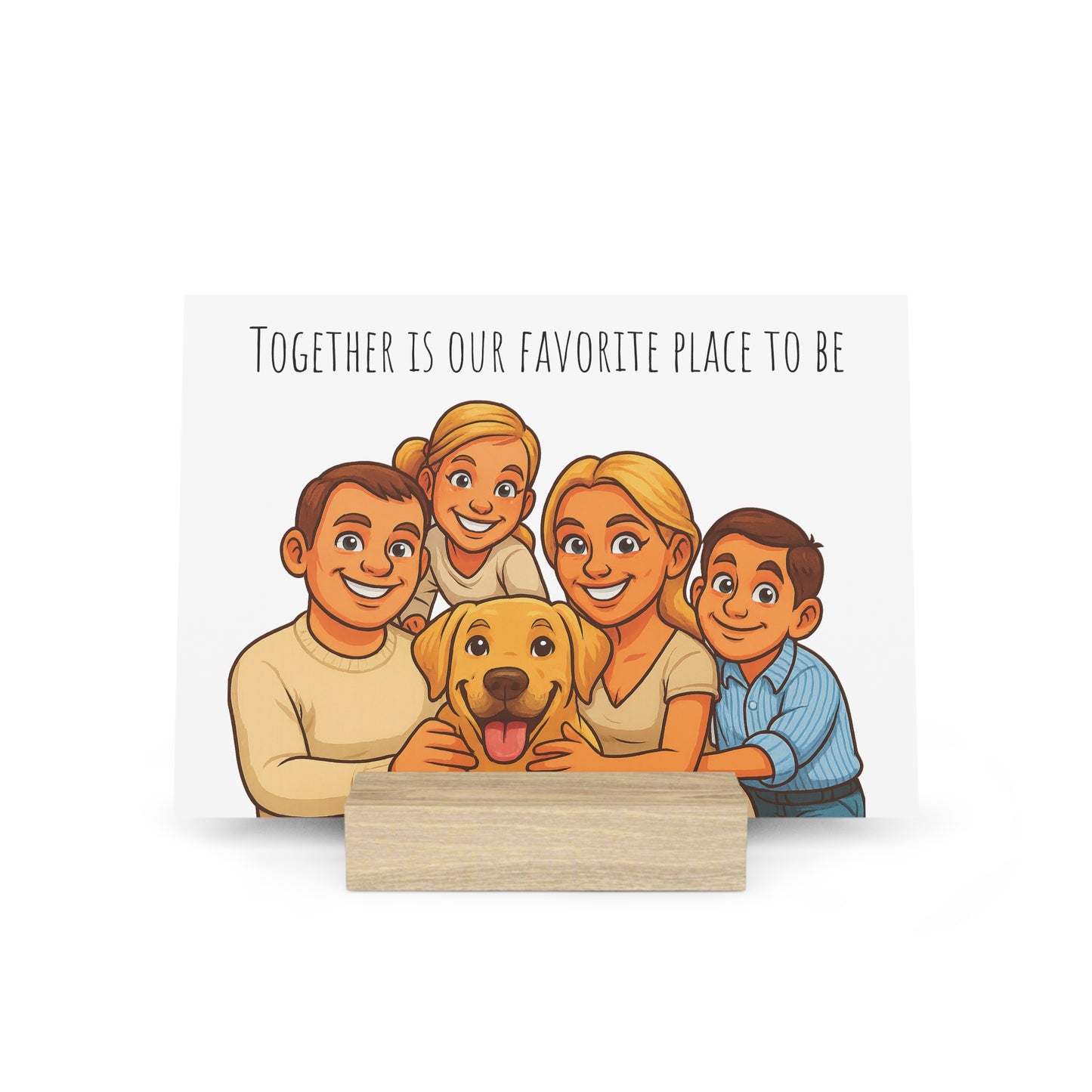 Personalised Caricature Picture Board with Stand