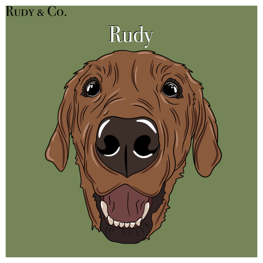 Personalised Digital Art Pet Portrait - Custom Square Artwork