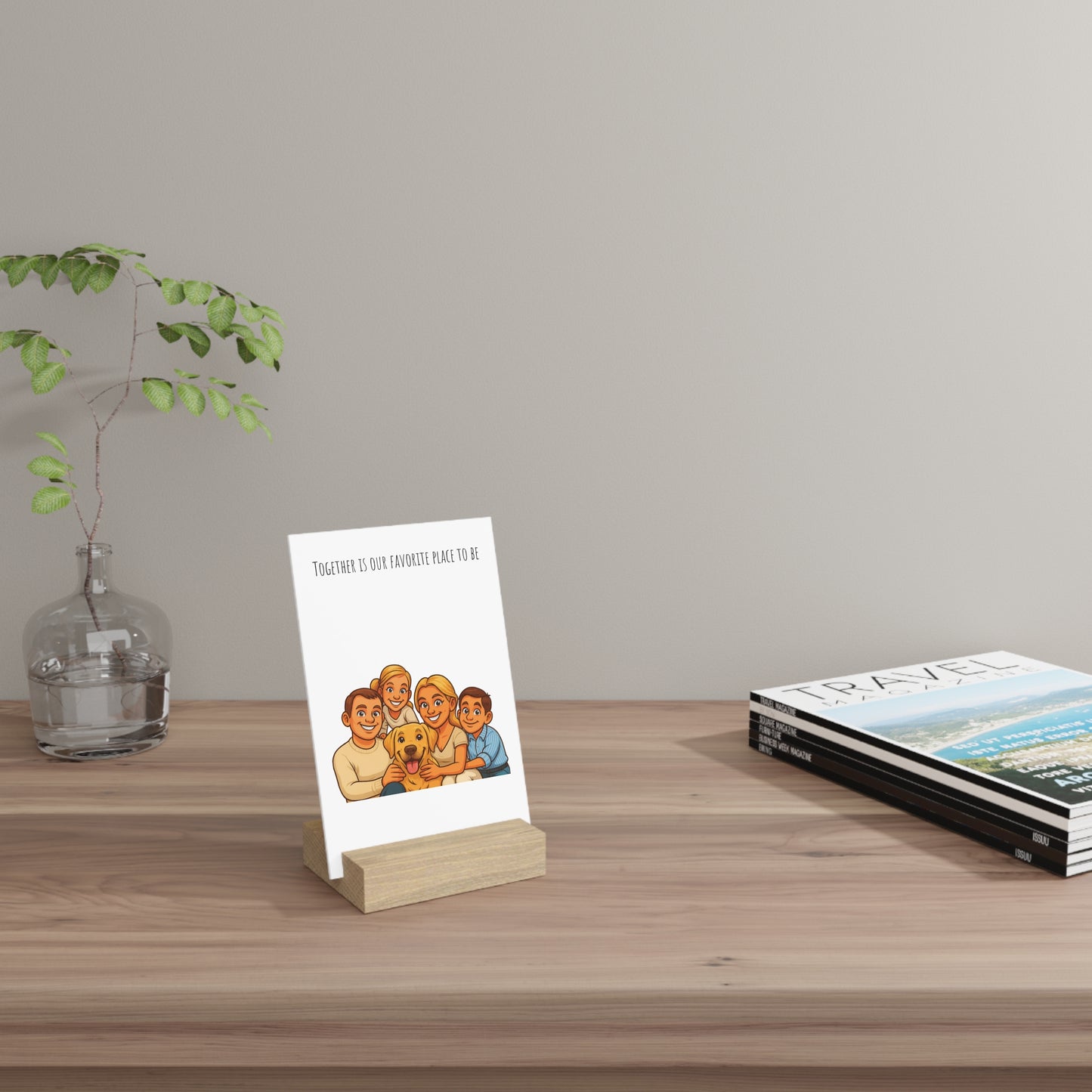 Personalised Caricature Picture Board with Stand