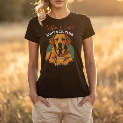 Coffee & Labs – Rudy & Co. Retro Labrador Tee