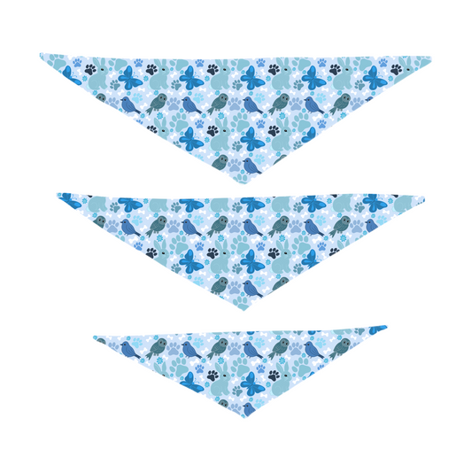 Rudy & Co. "Blue Woodland Pals" Dog Bandana