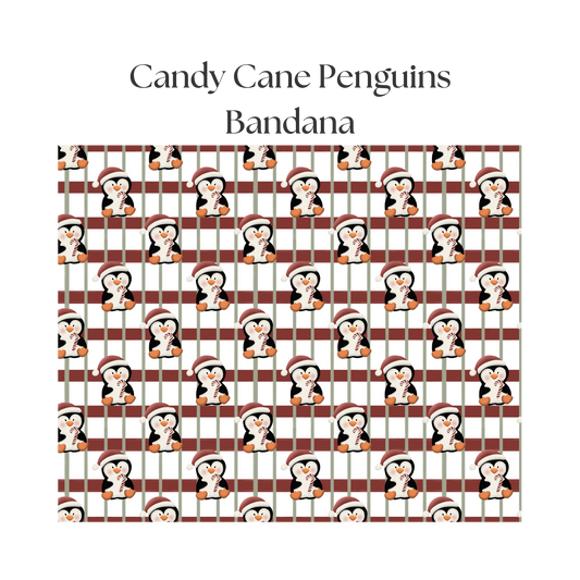 Candy Cane Penguins - Bandana