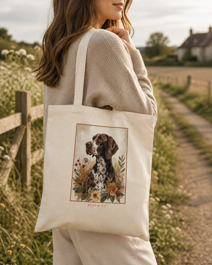 German Shorthaired Pointer - Country Meadow Tote Bag