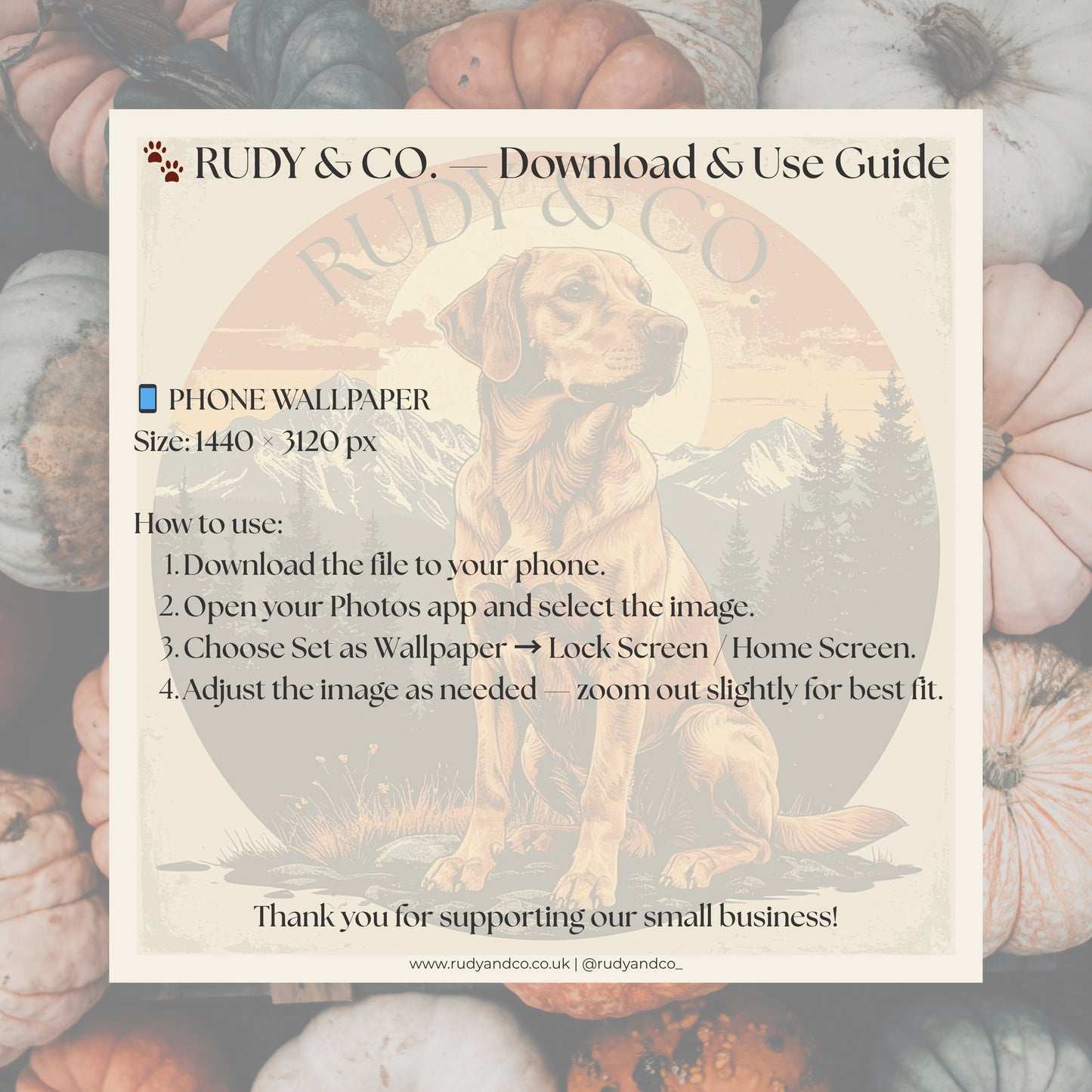 Whispering Woods | Custom Halloween Dog Portrait | Phone and Wall Art Digital Download | Rudy & Co.