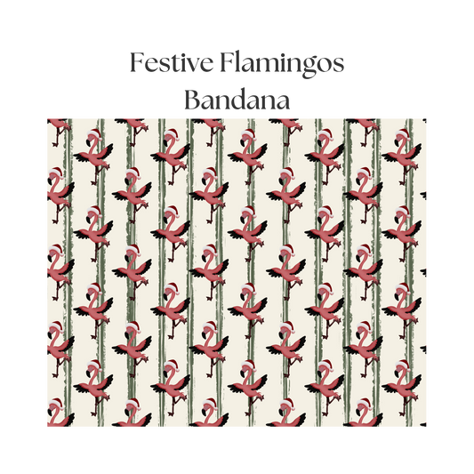 Festive Flamingos - Bandana