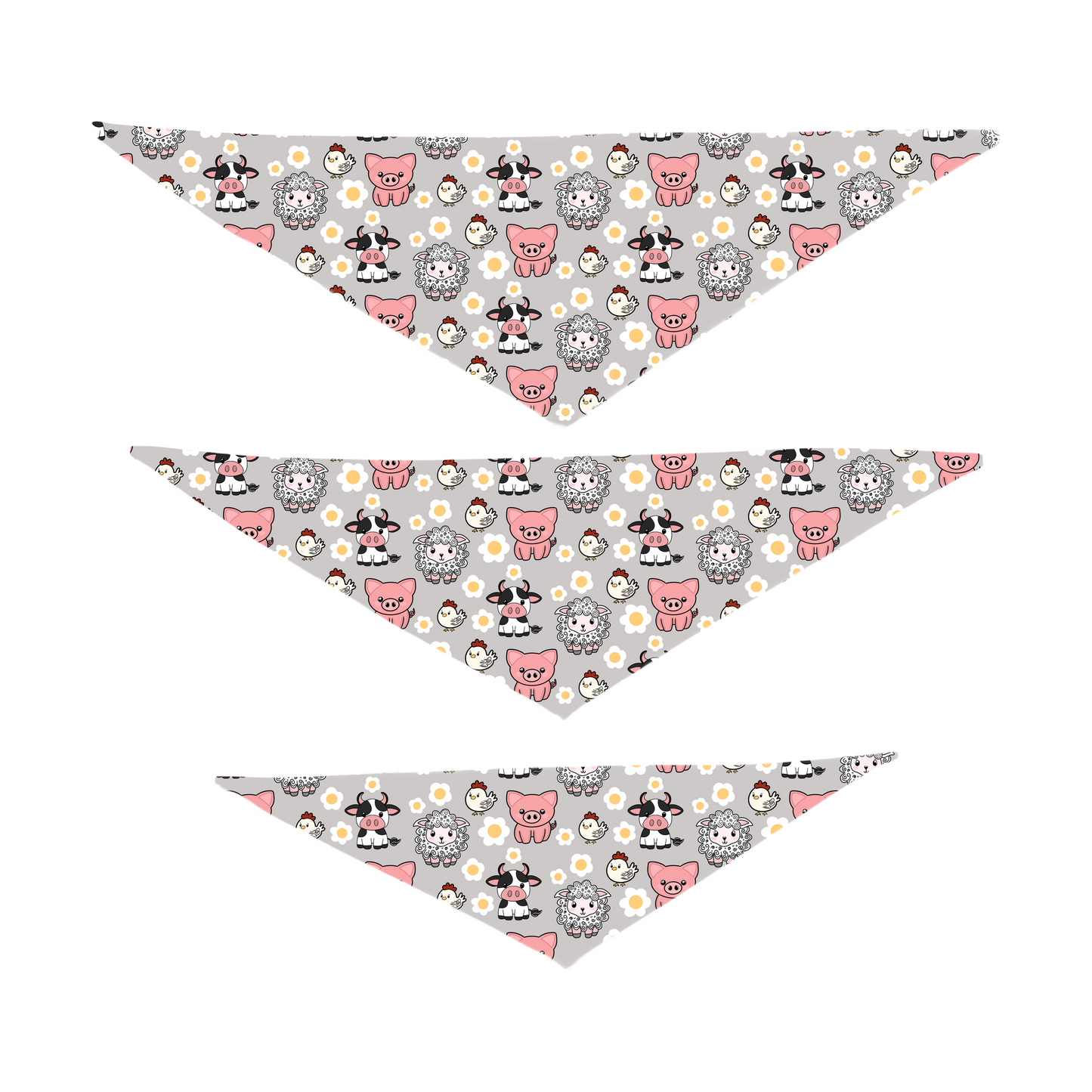 Rudy & Co. "Grey Farm" Dog Bandana