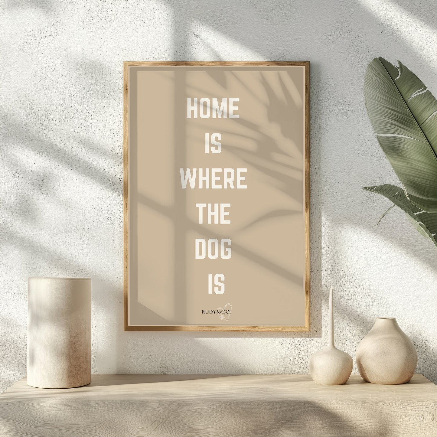 Home Is Where the Dog Is – Digital Art Print (Instant Download)