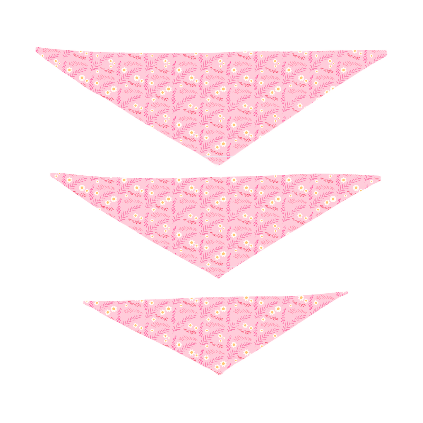 Rudy & Co. "Pink Daisy Meadow" Dog Bandana