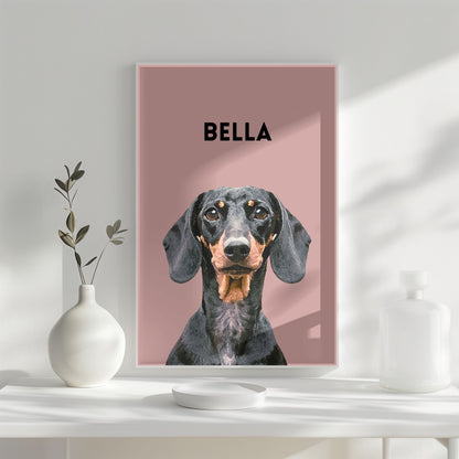 Personalised Watercolour Pet Portrait from Photo