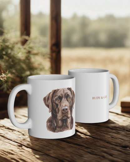 Chocolate Labrador Mug