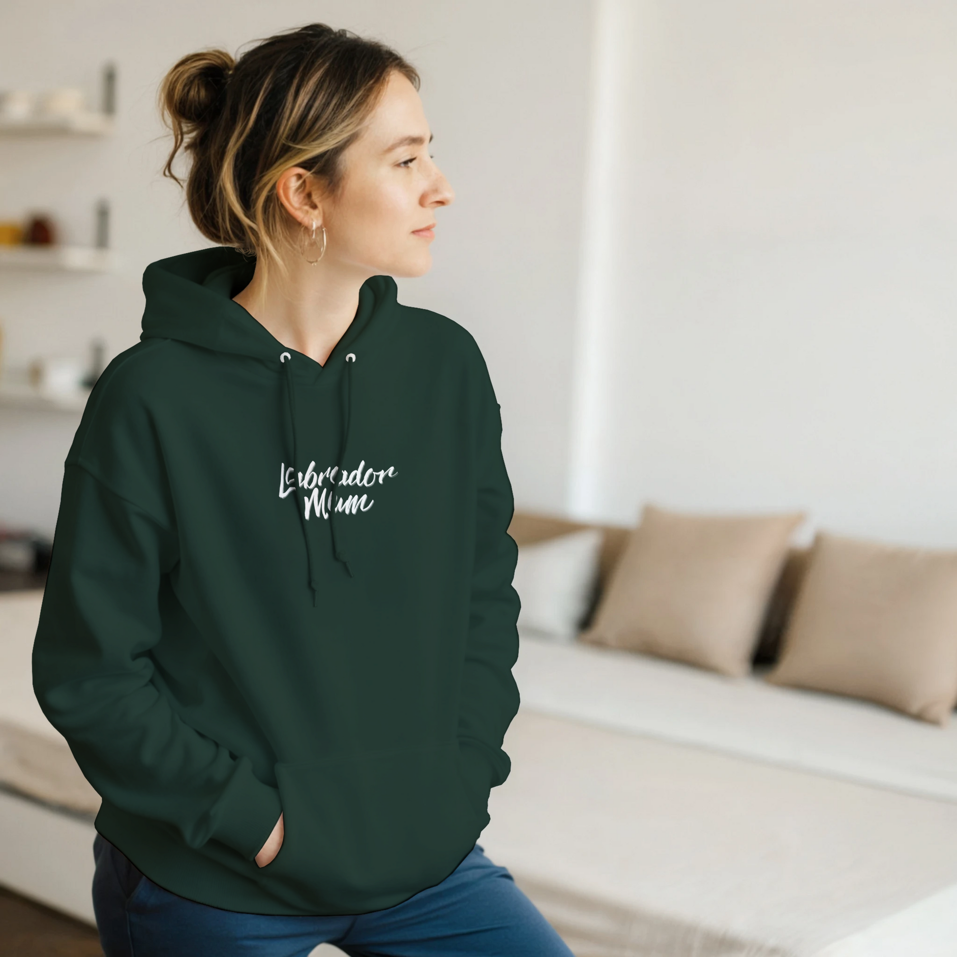 labrador mum hoodie