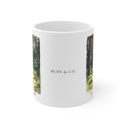 Personalised Dog & Owner Mug – Countryside Walk Design